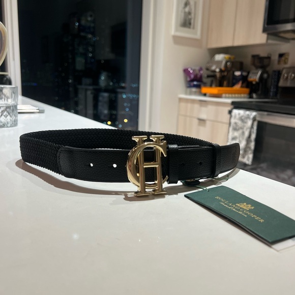 Holland Cooper Accessories - Equestrian Holland Cooper Black Belt with Gold Buckle